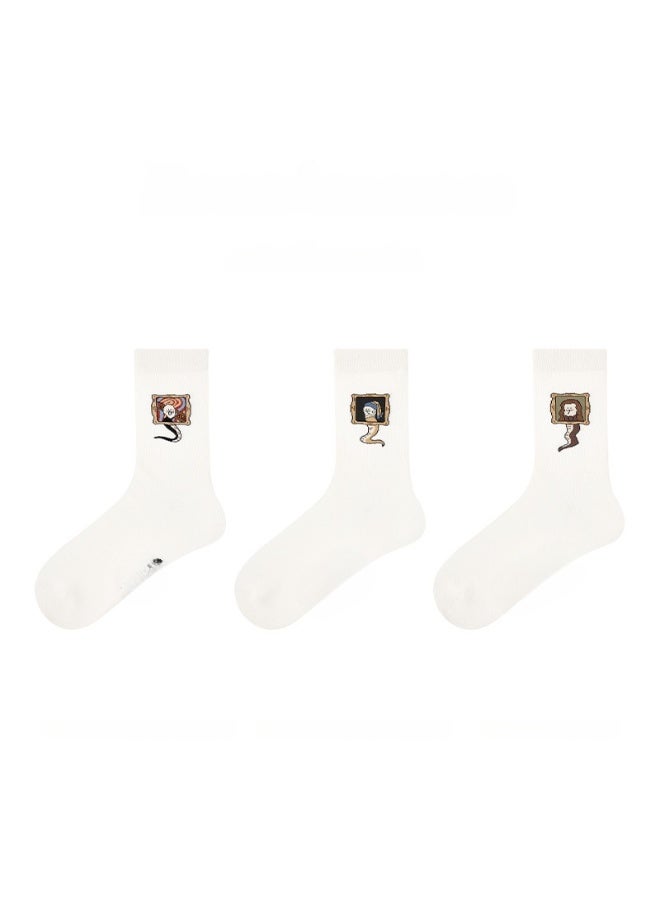 Fashion Anti Slip Breathable Sports Socks Three Piece Set
