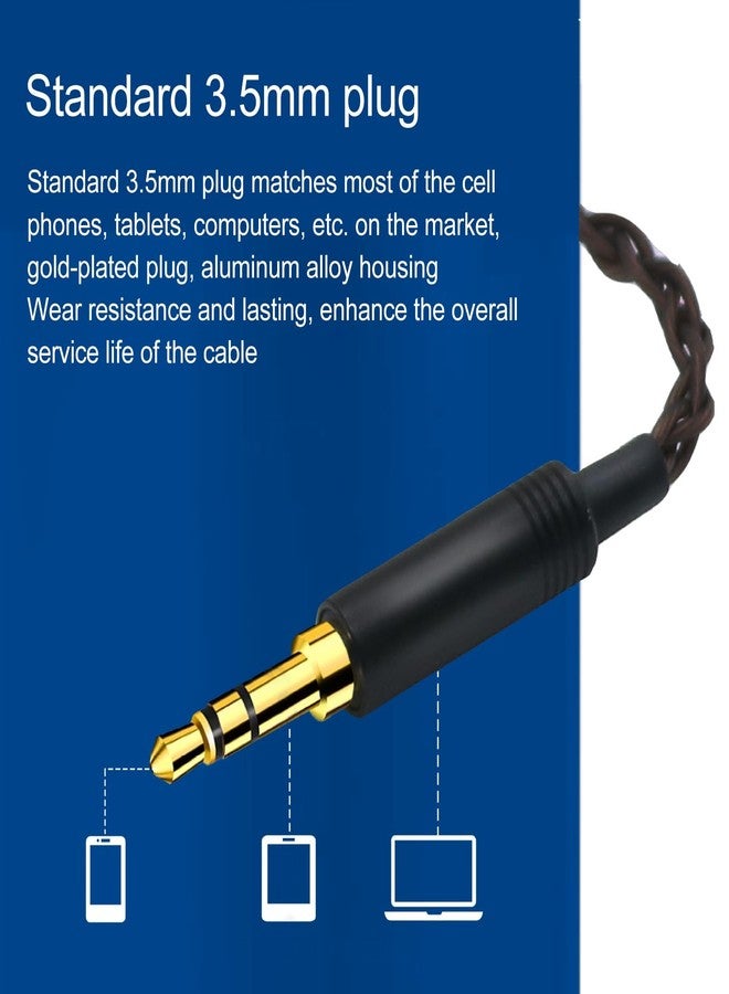 Ashata Replacement Audio Cable Upgrade Headphone Cord for IE100 Pro IE400 Pro IE500 Pro Headphones, Earphone Sound Cable 3.5mm Stereo Plug - Image 2