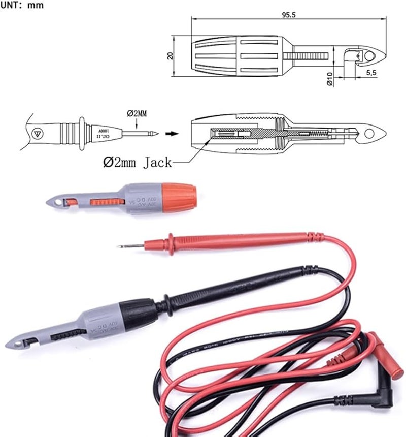 TP81 Insulation Piercing Clip Set With 2mm Banana Plug Connections - Image 5
