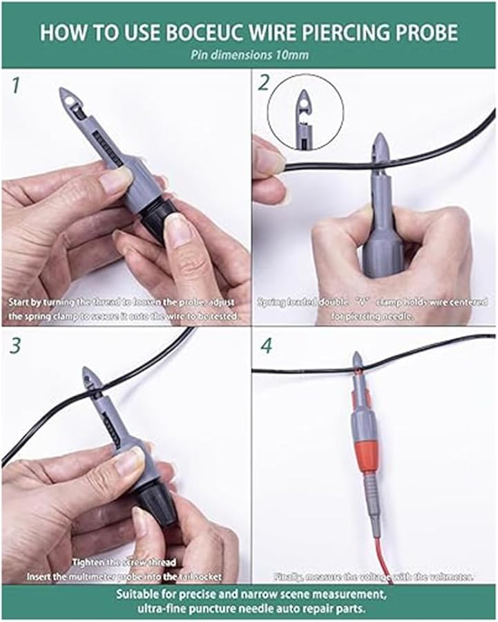 TP81 Insulation Piercing Clip Set With 2mm Banana Plug Connections - Image 2