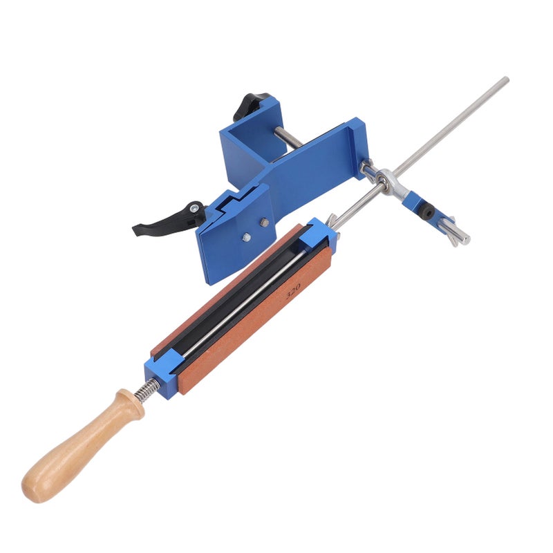 Fixed Angle Knife Sharpener Kit: 360° Rotatable Joint Bearing, 15° Fixed Sharpening Angle, Rapid Knife Fixing - Professional Knife Sharpening Tool for Home Kitchen and Restaurant Use - Image 5