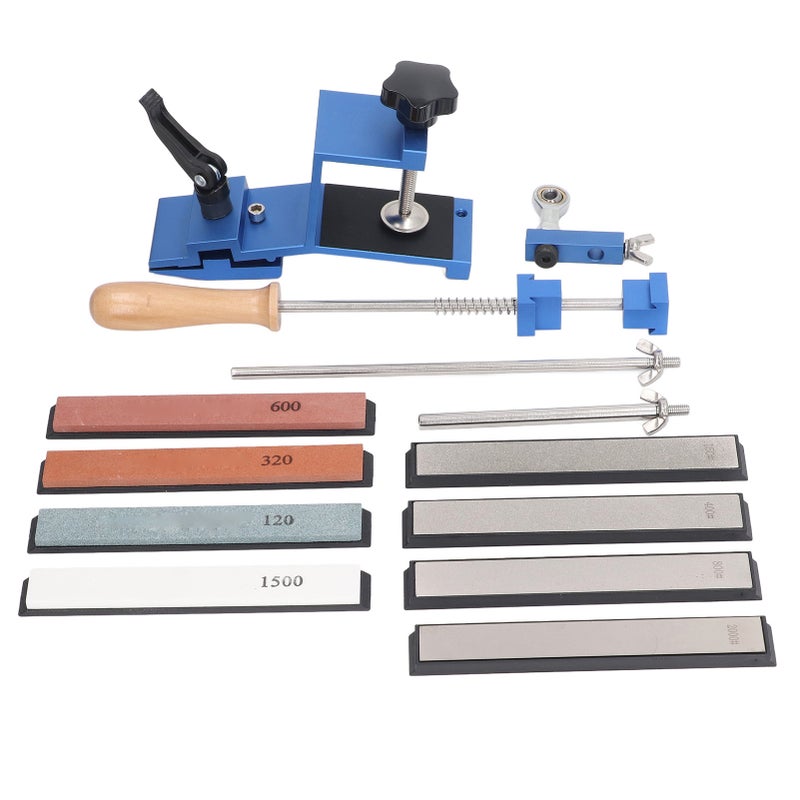 Fixed Angle Knife Sharpener Kit: 360° Rotatable Joint Bearing, 15° Fixed Sharpening Angle, Rapid Knife Fixing - Professional Knife Sharpening Tool for Home Kitchen and Restaurant Use - Image 1