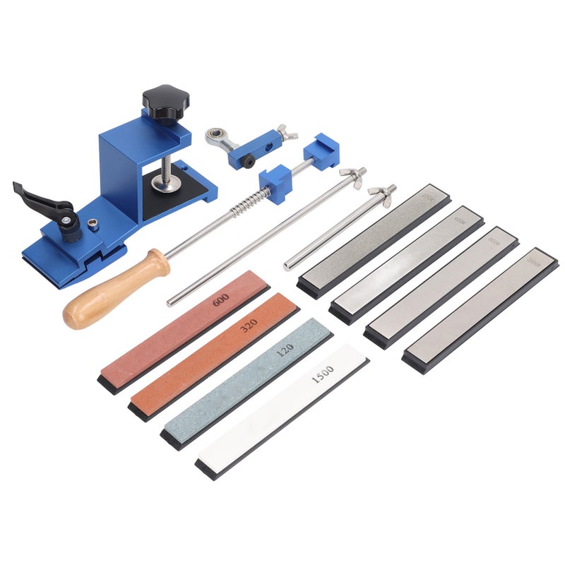 Fixed Angle Knife Sharpener Kit: 360° Rotatable Joint Bearing, 15° Fixed Sharpening Angle, Rapid Knife Fixing - Professional Knife Sharpening Tool for Home Kitchen and Restaurant Use - Image 2