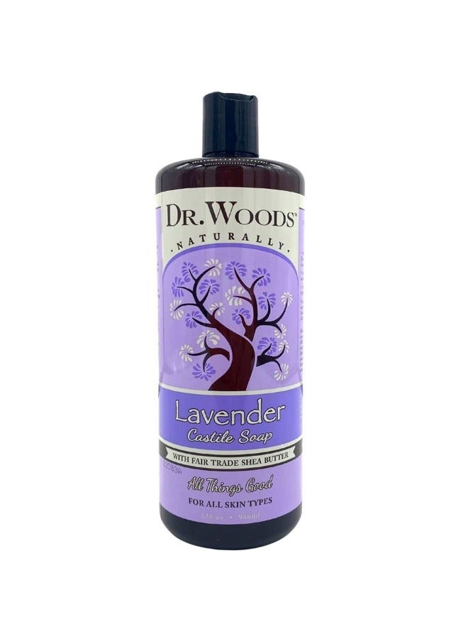 Dr. Woods Pure Lavender Castile Soap with Organic Shea Butter, 32 Ounce - Image 1