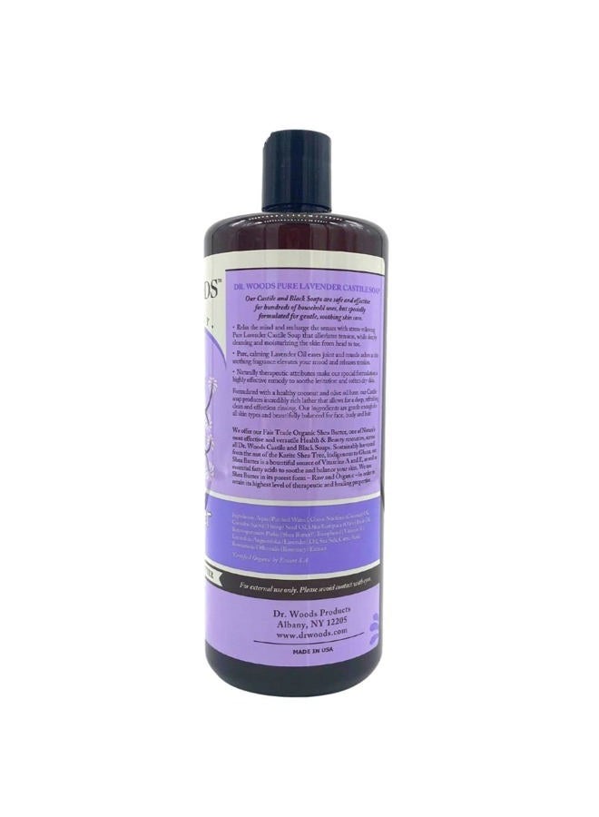 Dr. Woods Pure Lavender Castile Soap with Organic Shea Butter, 32 Ounce - Image 2