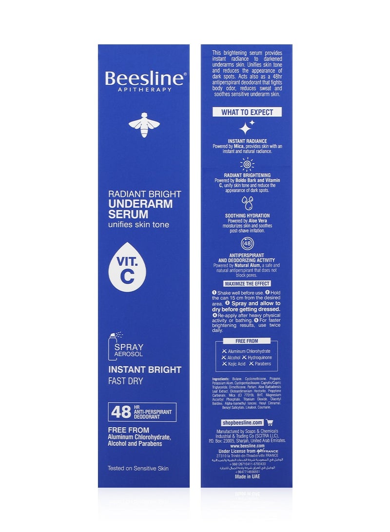 Beesline Radiant Bright Underarm Serum - Instant Bright 150ml - Image 4
