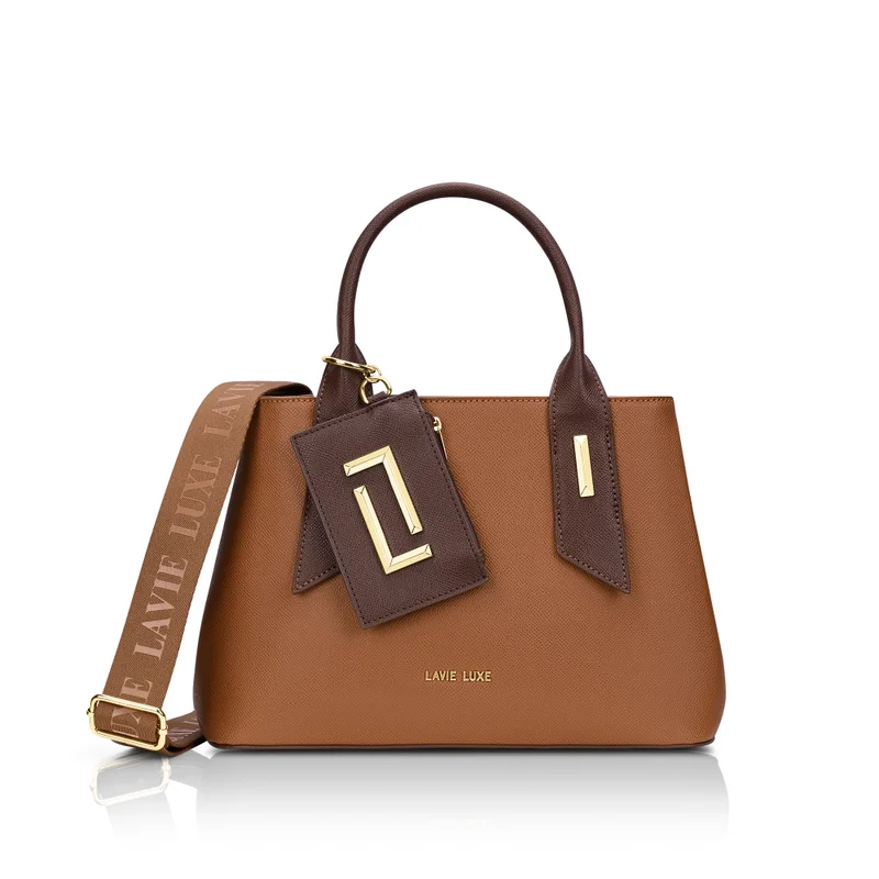 Luxe Women's Duo Rumba Satchel (Tan)