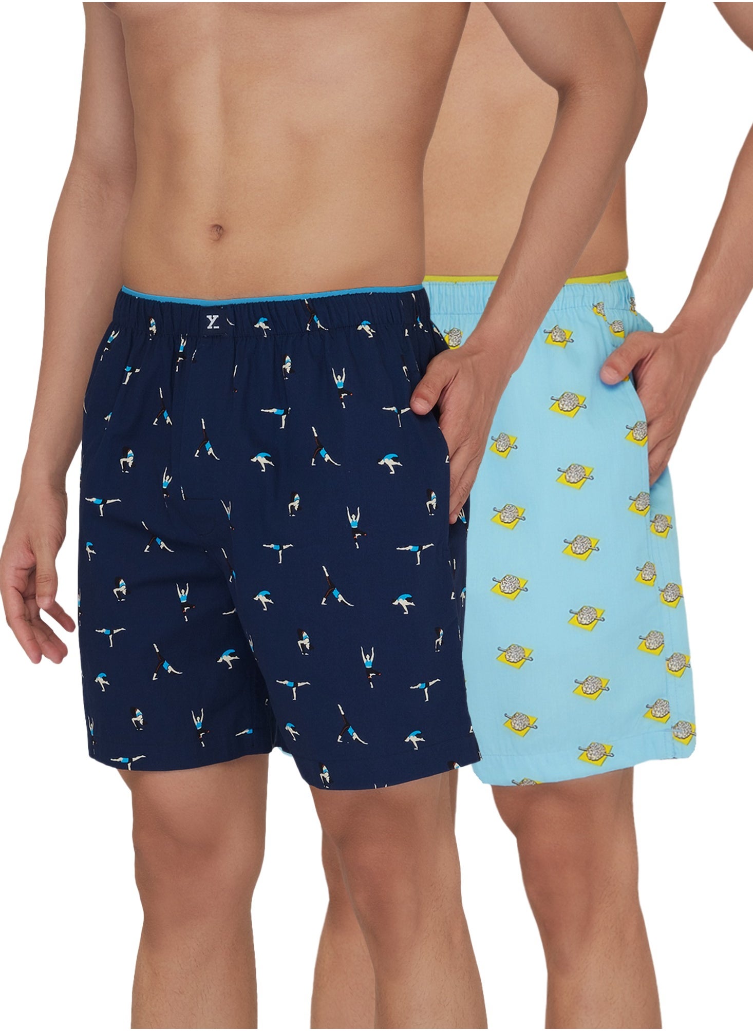 XYXX IntelliEaze Super Combed Cotton Boxer Shorts for mens Pack of 2 