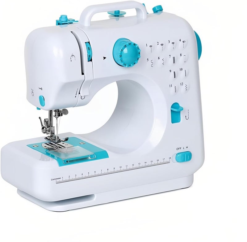 Tazweeq Electric Sewing Machine, Portable Sewing Machine for Beginner, 12 Built-in Stitches, 2 Speed Free-Arm Crafting Mending Machine or Kids,Women - Image 1
