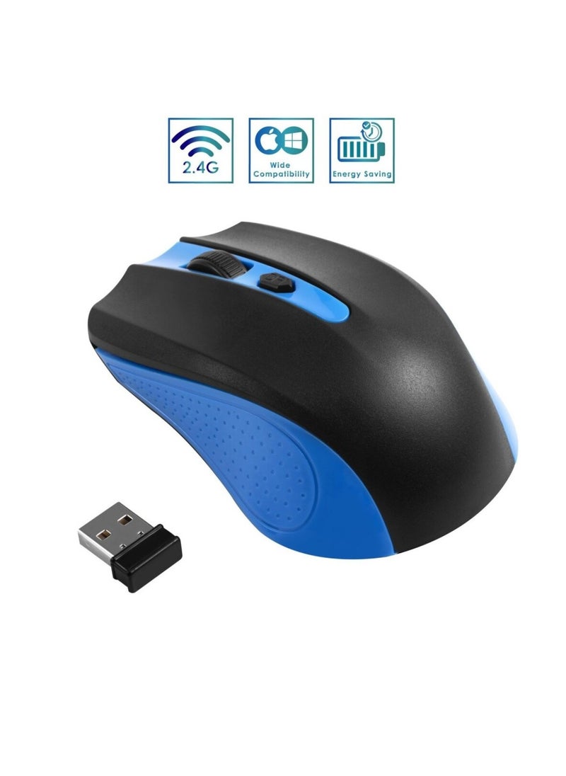 Enet Optical Wireless Mouse Blue  - Image 2