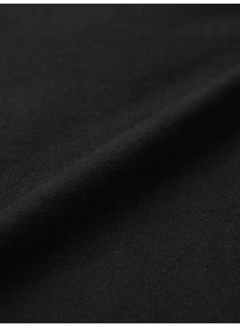 The Souled Store  The Souled Store Men S.W.SMILEY Embroidered Black Oversized T-Shirt for Men | Best Price UAE