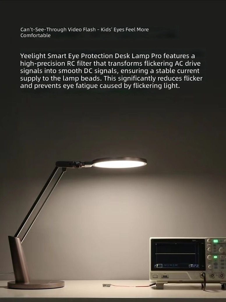 Yeelight Pro Foldable Eye-Care Desk Lamp with Charging Base, AA Illumination, RG0 Blue Light, CRI 95, Smart App & Touch Control, for Students & Kids - Image 4