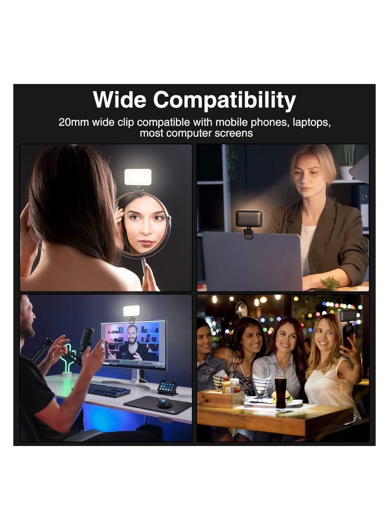SYOSI Selfie Light with Clip, 3 Light Modes, 78 LED beads, 9 Colors LED Video Light with 3000 mAh Battery, CRI 95+, Rechargeable Portable Clip on Light for Makeup, Vlog, YouTube, TikTok Live Streaming - Image 5
