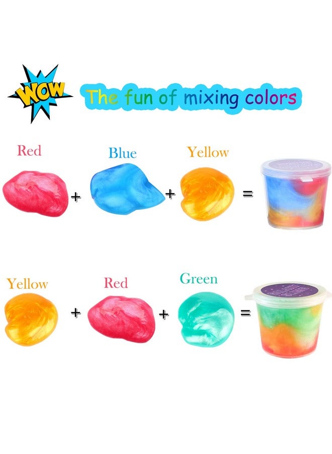 d'Alba - Slime Kit, 28 Pack Galaxy Slime Bulk, Party Favor For Kids, Non Sticky, Stress Relief, Super Soft Putty Slime Toy For Girls & Boys, Birthday Gift, Christmas Stuffer - Image 1