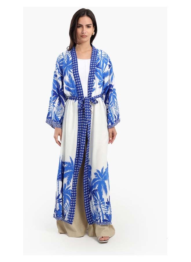 Carina Palm Trees Printed Kimono  - Image 1