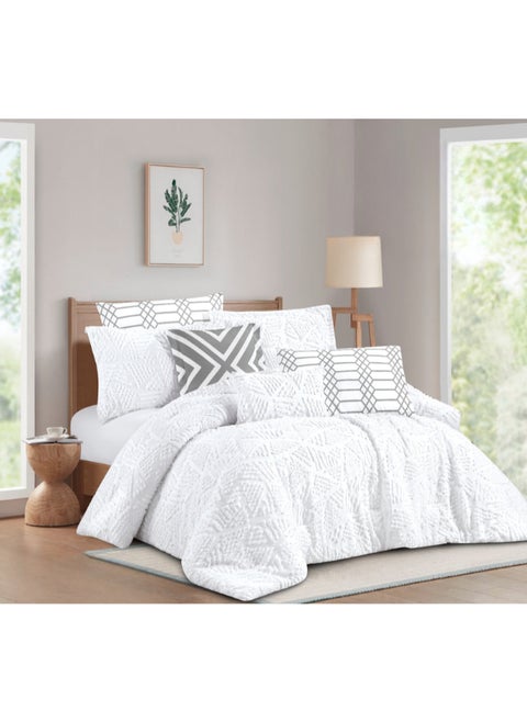 Quilt Set From Levore With A Durable And Soft Fabric And A Modern And Distinctive Pattern That Satisfies All Tastes 8 Pieces King Size