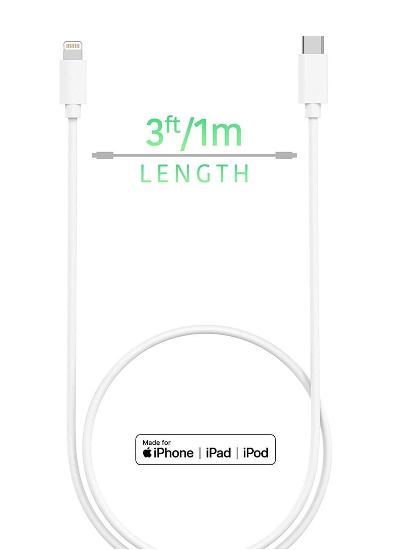Generic - USB C to Lightning Cable iPhone Charger Fast Charging Power Delivery PD MFI Certified for Apple iPhone - Image 1