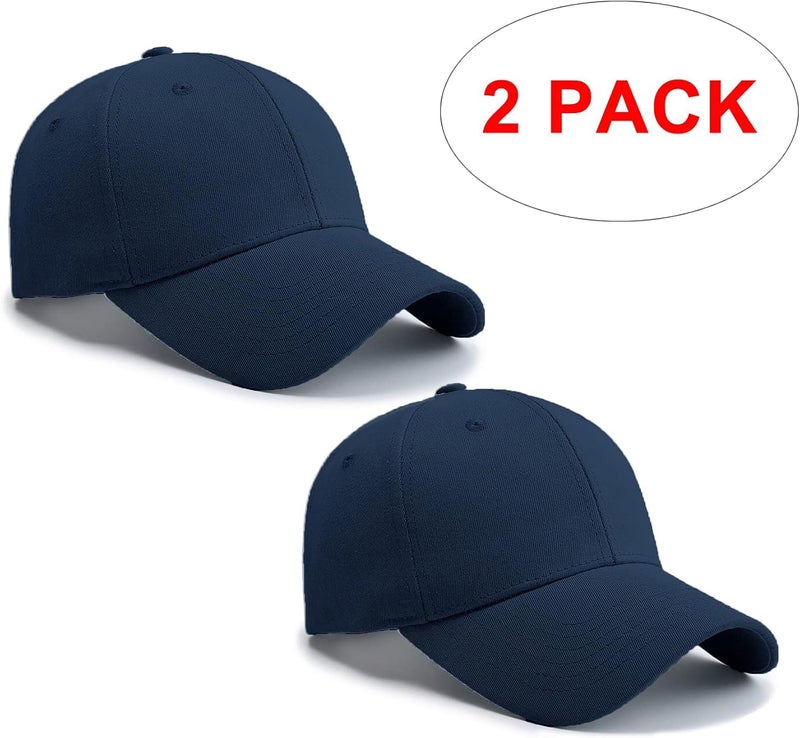 PFFY 2 Packs Baseball Cap Golf Dad Hat for Men and Women - Image 2