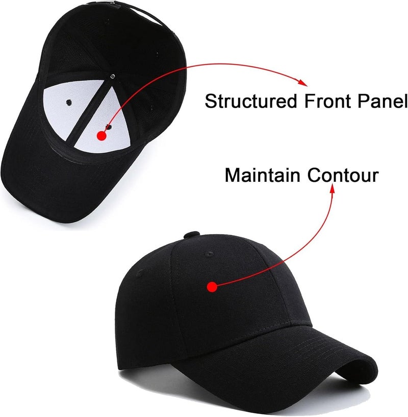 PFFY 2 Packs Baseball Cap Golf Dad Hat for Men and Women - Image 3