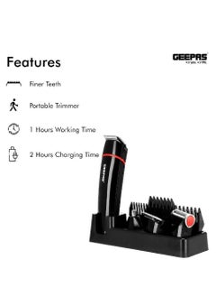 GEEPAS Geepas Rechargeable Trimmer for Men - GTR8128N  - Image 2