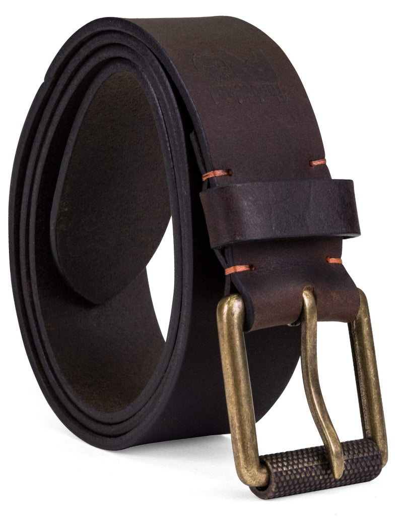 Timberland PRO Men's 40mm Workwear Work Leather Belt, Dark Brown/Roller Buckley, 34 - Image 1