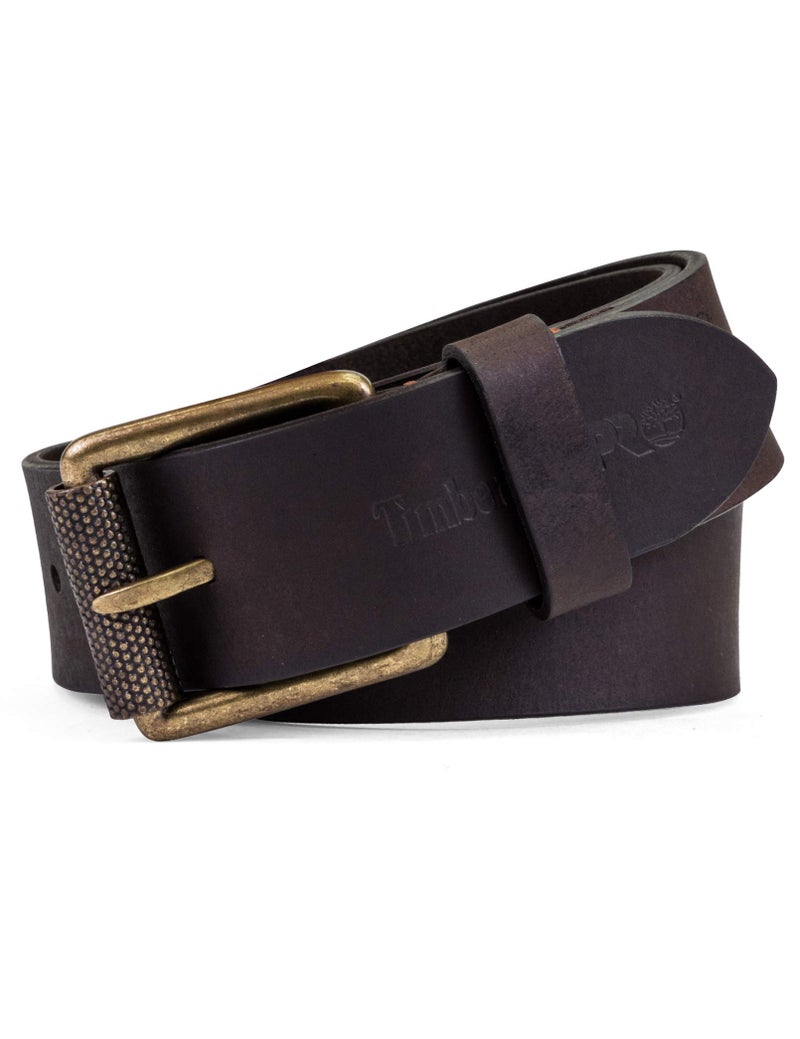 Timberland PRO Men's 40mm Workwear Work Leather Belt, Dark Brown/Roller Buckley, 34 - Image 2