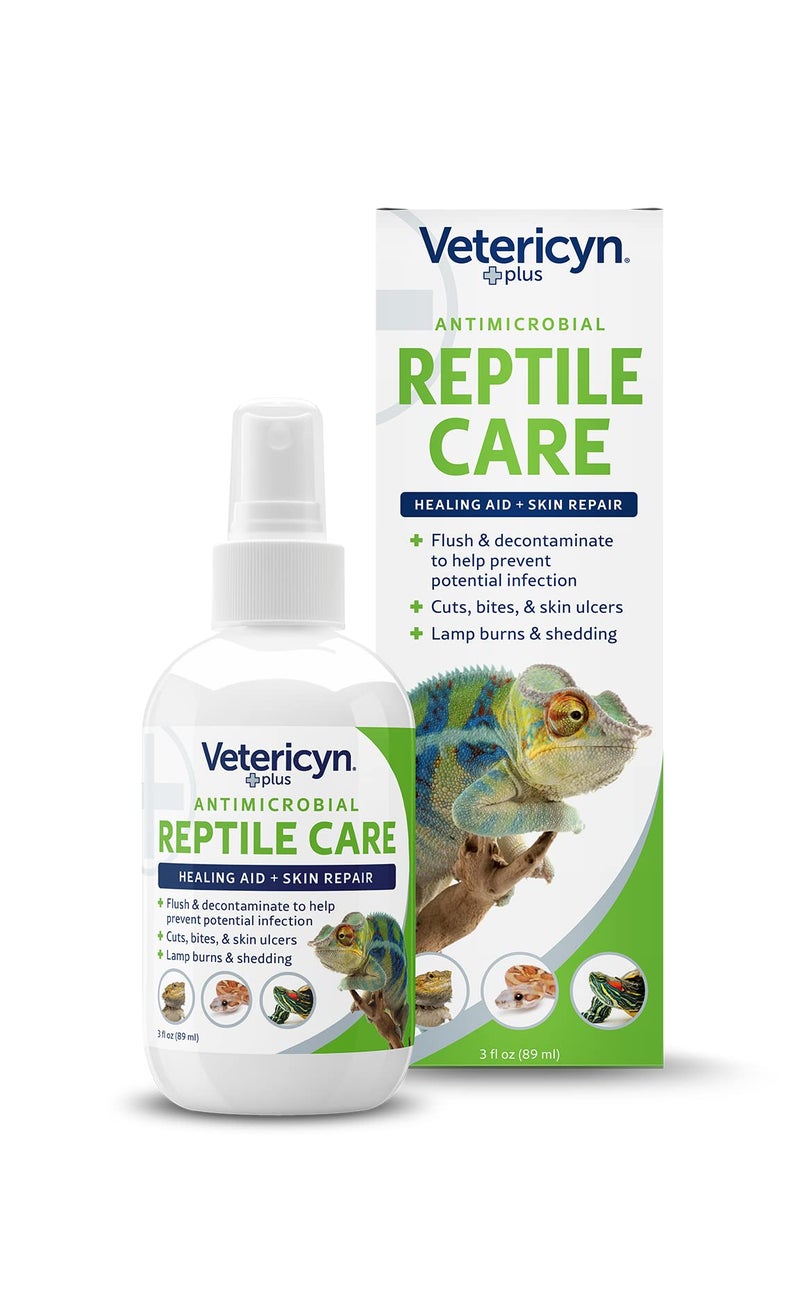 Vetericyn Plus Reptile Wound Care Spray | Reptile Skin Repair, Help Care for Reptile Wounds, Including Scale Rot, Lamp Burns, and Shedding. 3 Ounces - Image 1
