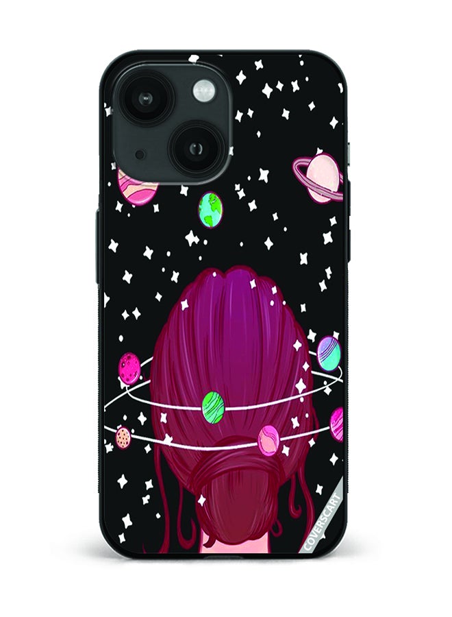 COVERSCART Protective Case Cover For Apple iPhone 13 Girl Design Multicolour