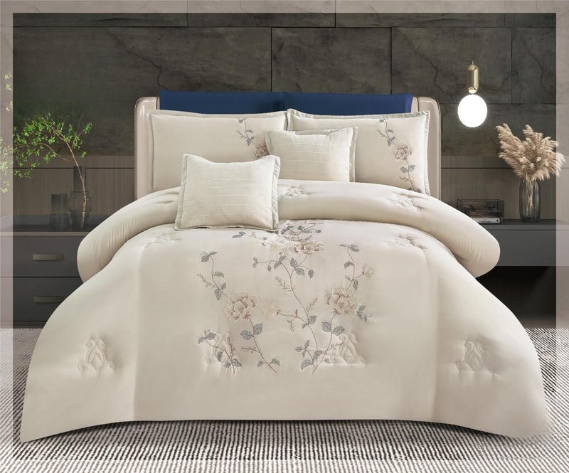 Microfiber double bed sheet set, 8 pieces… Luxurious softness to complete the elegance of your room