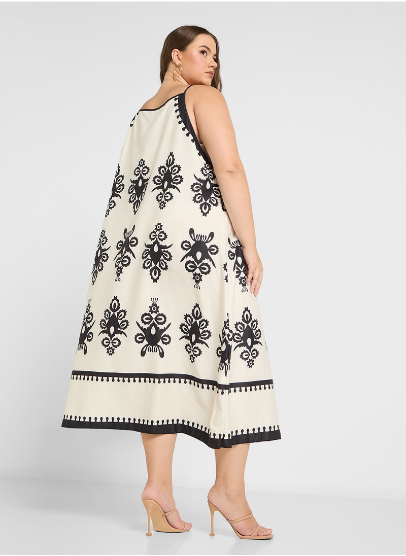 Ginger Plus - Bohemian Style A Line Dress - Image 1
