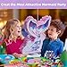 FIGEPO Mermaid Pinata Set Birthday Party Favors for Girl Kids Birthday Themed Party Supplies with Tail Pinata Stickers Slap Bracelet Keychain Silicone Bands and Straws 44 Pack - Image 4