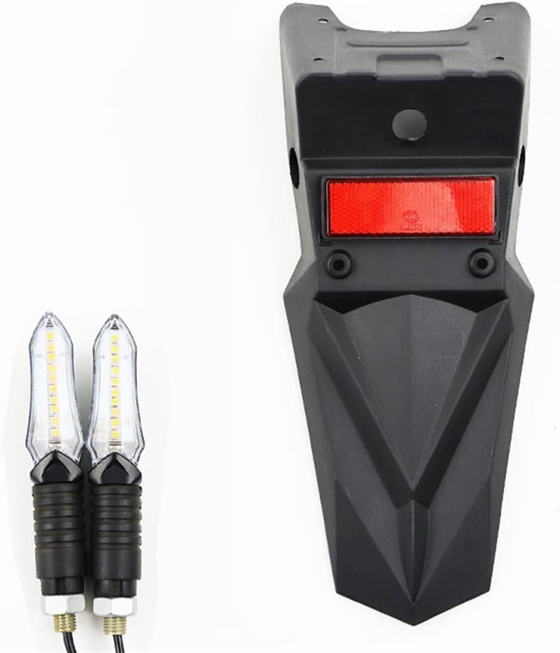 Wivplex Motorcycle Rear Mudguard and LED Signal Lights Kit - Image 1