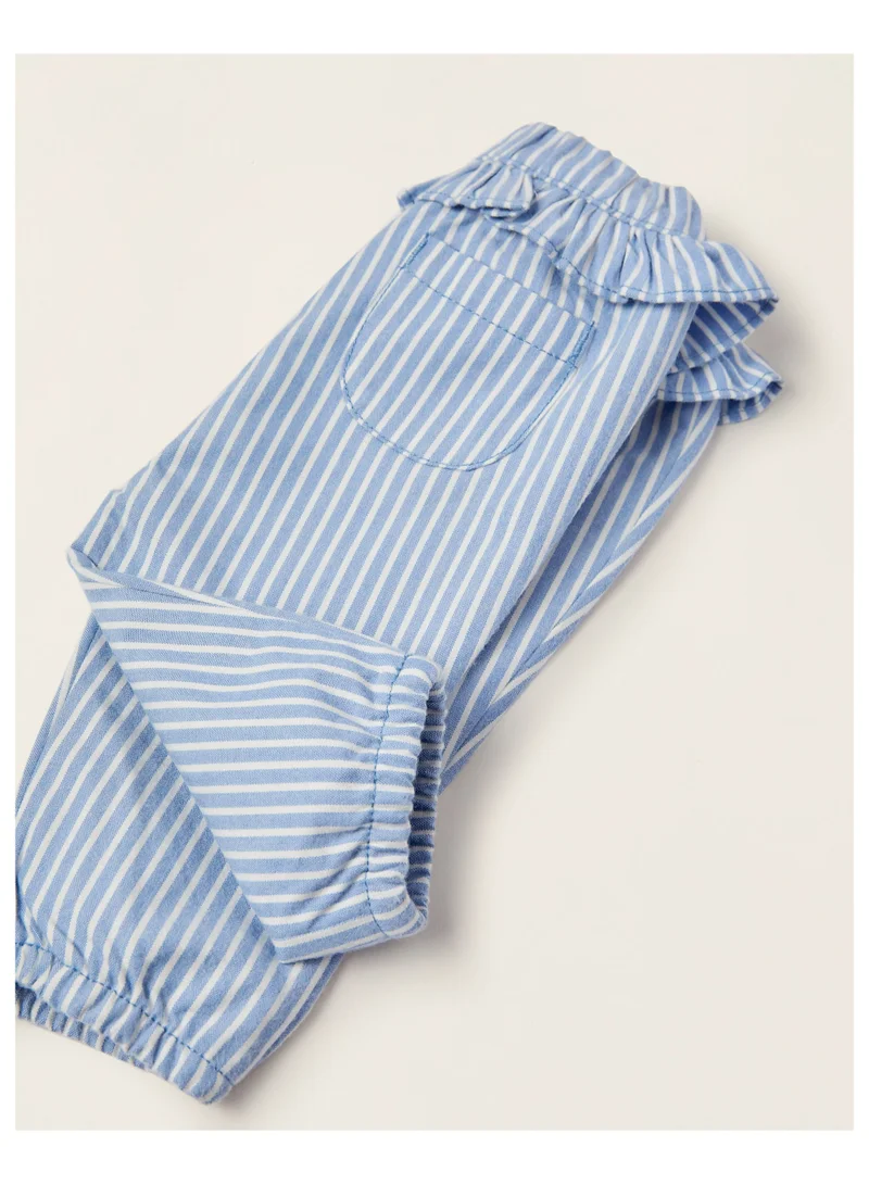 زيبي Zippy Striped Trousers With Ruffles For Newborn