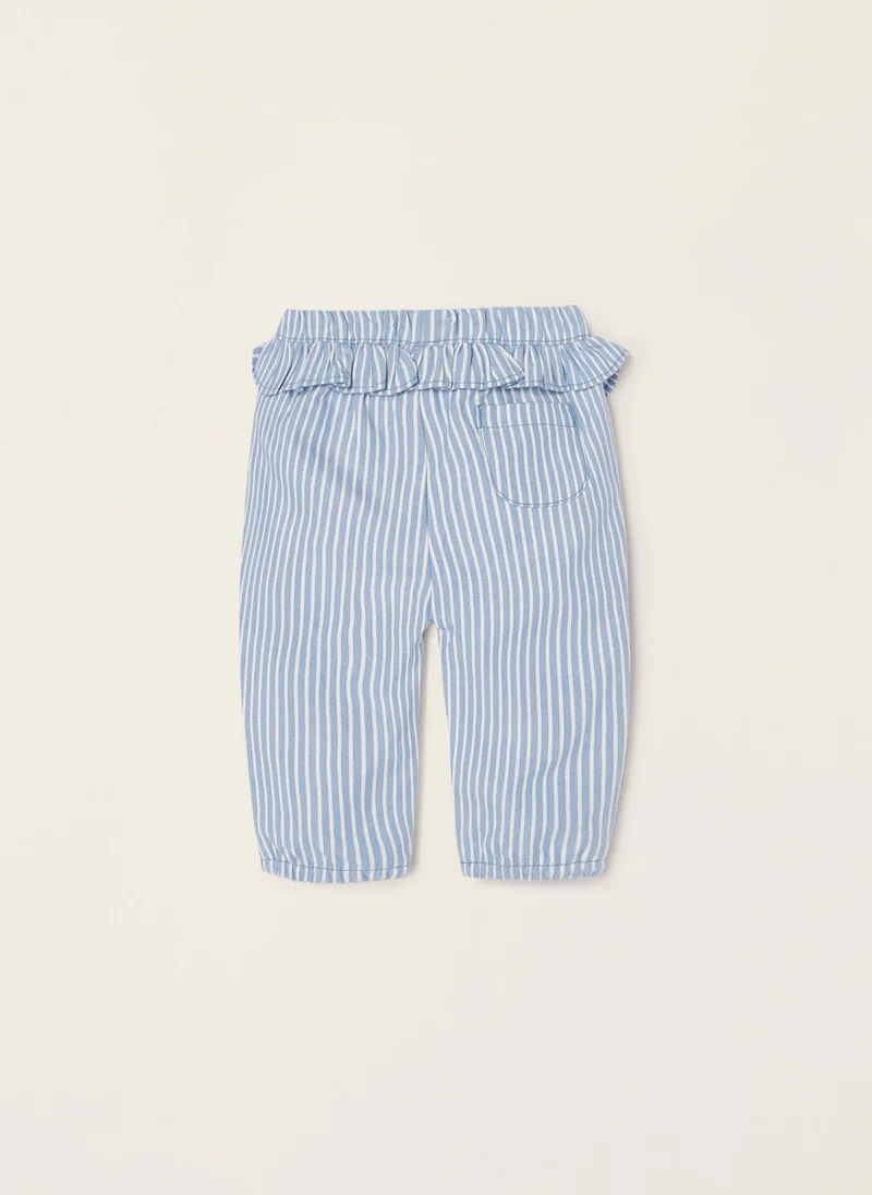 زيبي Zippy Striped Trousers With Ruffles For Newborn