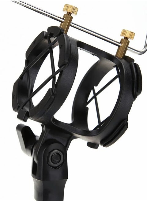2-in-1 Microphone and Phone Holder – 360° Rotation – Sturdy Base & Practical Design