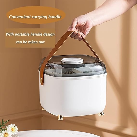 GNEY 1Pc Medicine Box Household Storage Box First Aid Box Storage Box With Lid and Handle Large Portable Emergency Medical Box Home Organization And Storage SuppWhite - Image 5