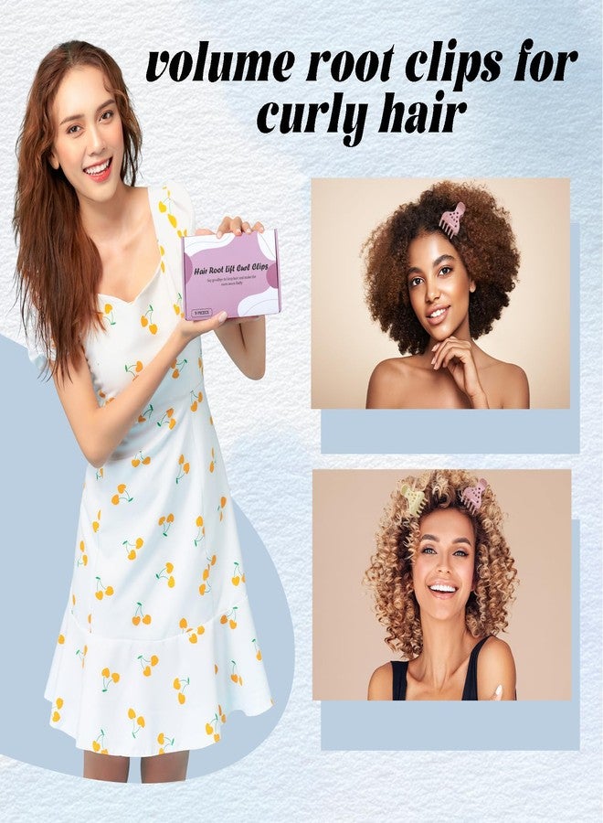 Foaryoer 9 Pcs Upgraded Root Lifting Hair Clips for Volume, Bounce Curl Clips Volume Root Clip for Curly Hair,No Crease Curly Hair Clips for Bouncy Curls(Pink + Light Pink+Beige) - Image 4