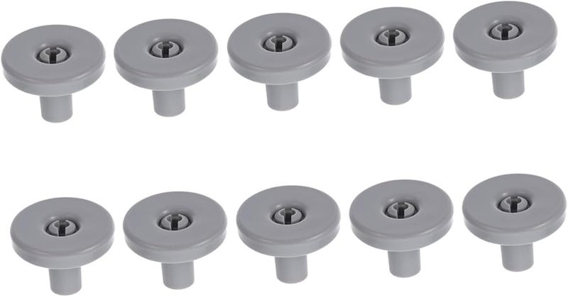 عجلات استبدال سلة غسالة الصحون السفلية 10 قطع بلاستيك متين سهل التركيب - Image 1