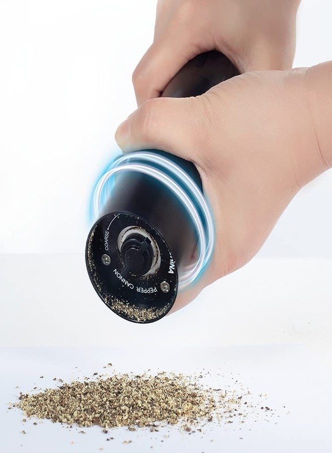 Fonture Manual Pepper Grinder Salt and Pepper Mill Shakers Thickness Adjustable Ceramic Core Kitchen Mills Pepper Blender (1) - Image 2