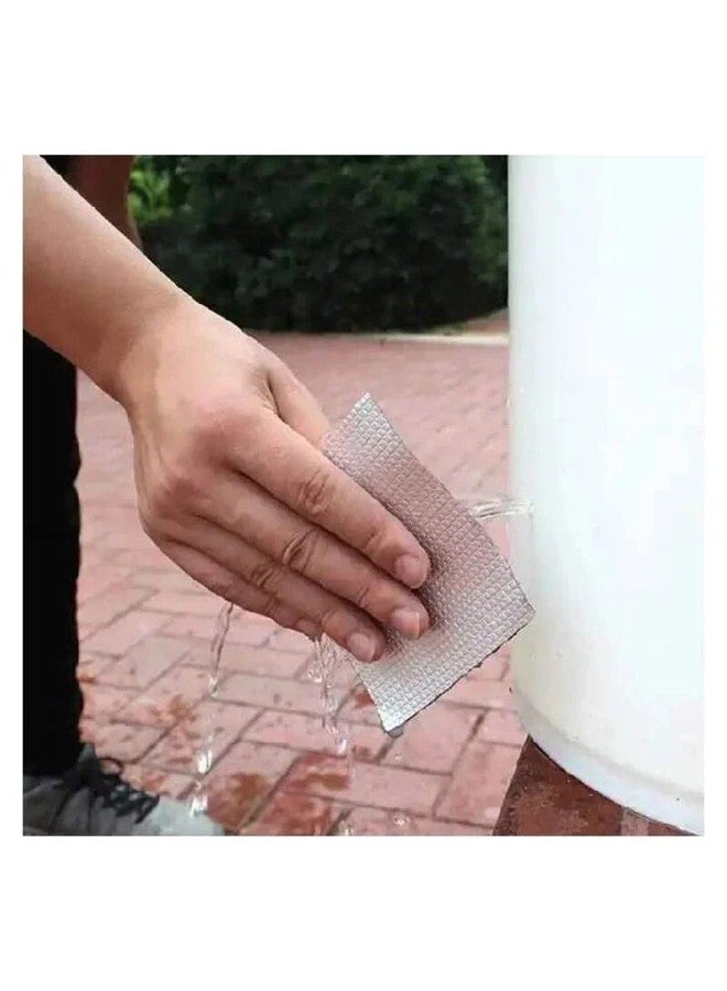 Aluminum foil butyl waterproof tape roof leak proof ,high temperature resistant pipeline wall leak proof sticker super adhesive pipeline fixing tape  - Image 2
