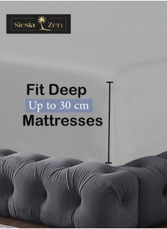 Siesta Zen Siesta Zen Microfiber Fitted Bed Sheet – 30cm Deep Pocket, Wrinkle-Resistant, Machine Washable, Soft, Cozy & Fade-Resistant – Perfect Fit for a Comfortable Night’s Sleep  - Image 3