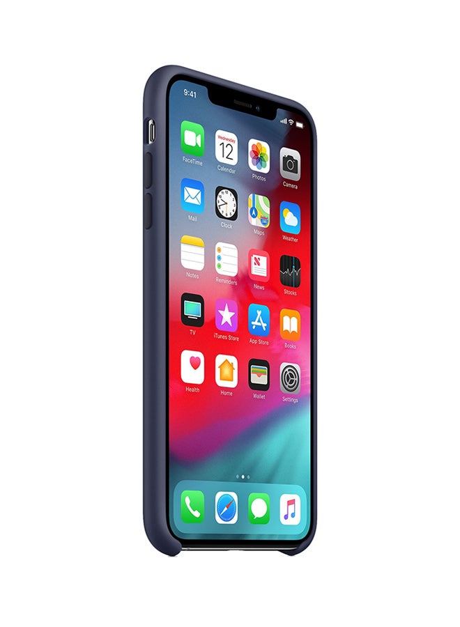 ابل  غطاء حماية لهاتف آيفون Xs ماكس أزرق داكن - Image 3