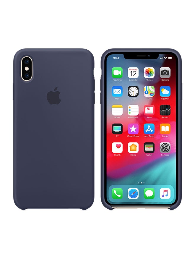 ابل  غطاء حماية لهاتف آيفون Xs ماكس أزرق داكن - Image 2