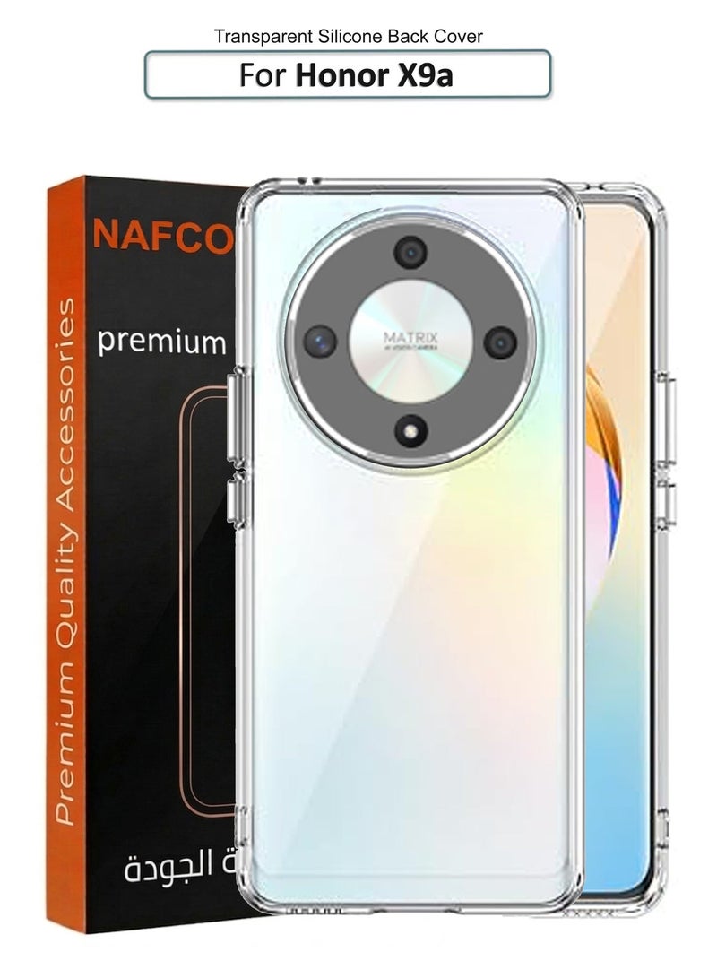 NAFCO غطاء هاتف شفاف من السيليكون المقاوم للسقوط For Honor X9a - شفاف - Image 1