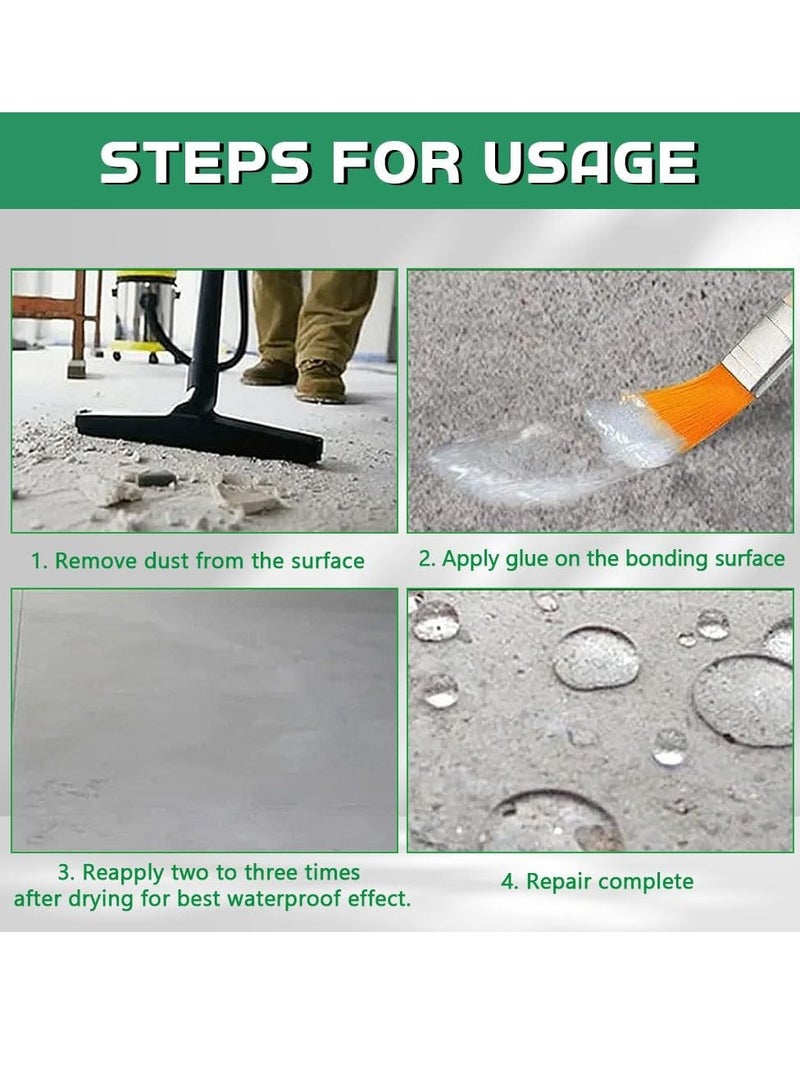 مجموعة وكيل الماء غير المرئي، ترقية وكيل طلاء مائي شفاف قوي للغاية، وكيل مضاد للتسرب، لاصق شفاف لحماية التسرب وإصلاح تسربات المياه. - Image 2