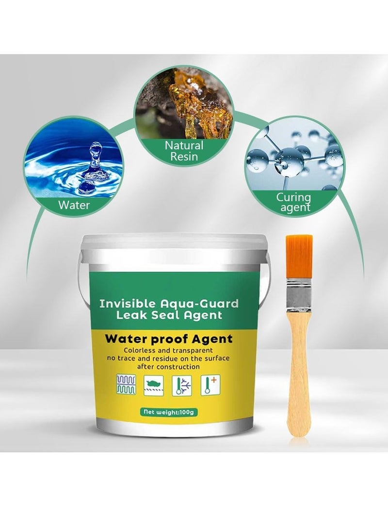 مجموعة وكيل الماء غير المرئي، ترقية وكيل طلاء مائي شفاف قوي للغاية، وكيل مضاد للتسرب، لاصق شفاف لحماية التسرب وإصلاح تسربات المياه. - Image 4