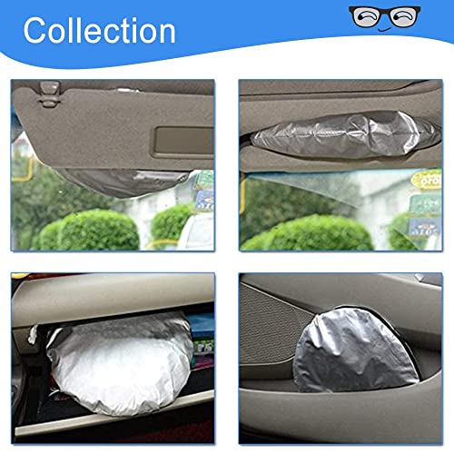 HOMEYA Car Windshield Sunshade, Cartoon Panda Auto Sun Shade Foldable Sun Visor Protector UV Ray Reflector Shield to Keep Vehicle Cool & Damage Free Protect Kids Baby & Pets (59 x33.5 Inch) (Eye) - Image 5