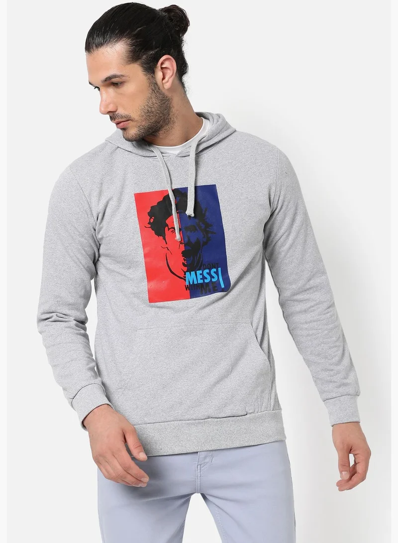 Campus Sutra Printed Sweatshirt