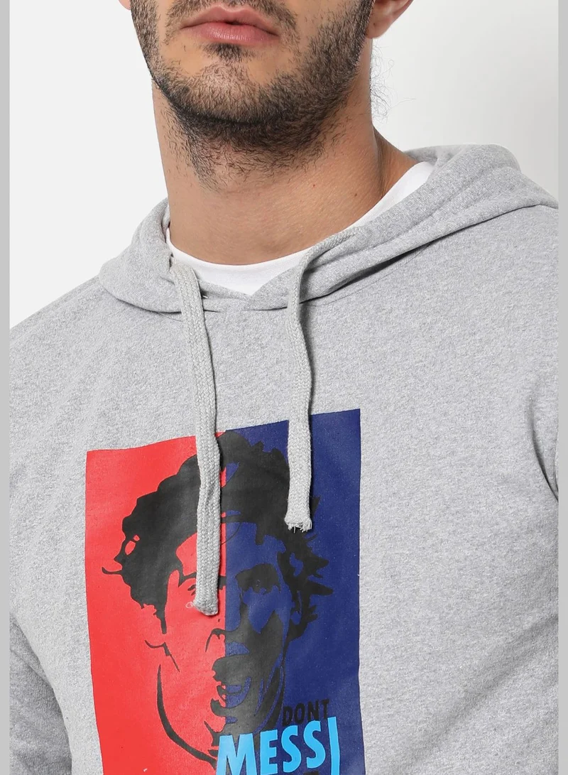 Campus Sutra Printed Sweatshirt