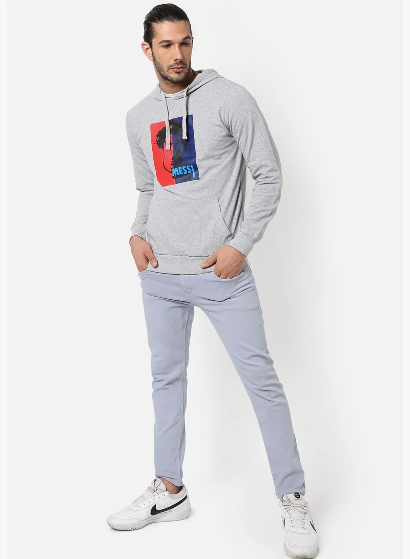 Campus Sutra Printed Sweatshirt